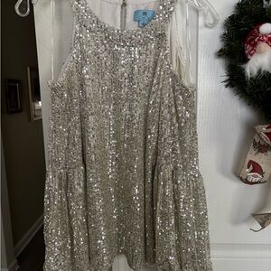 NWT - BEAUTIFUL CHAMPAIGN COLORED LONG SLEEVE TOP